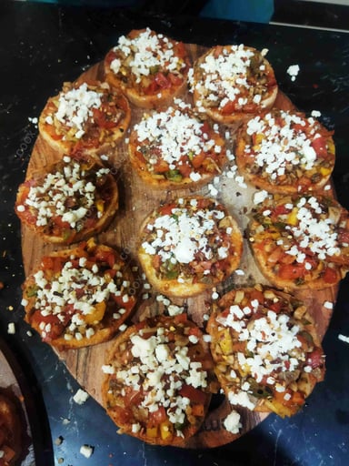 Delicious Tomato Mushroom Bruschetta prepared by COOX