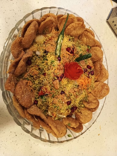 Tasty Papdi Chaat cooked by COOX chefs cooks during occasions parties events at home