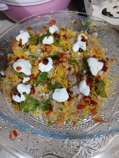 Tasty Papdi Chaat cooked by COOX chefs cooks during occasions parties events at home