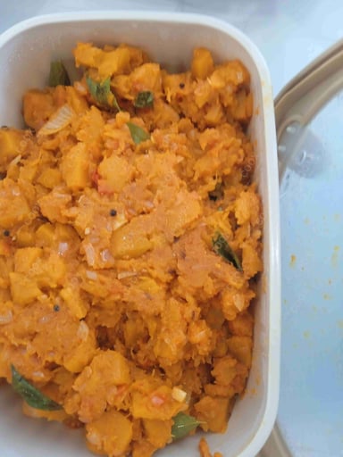 Tasty Kaddu ki Sabzi (Sitafal) cooked by COOX chefs cooks during occasions parties events at home