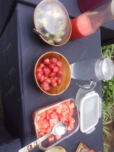 Tasty Fruits cooked by COOX chefs cooks during occasions parties events at home