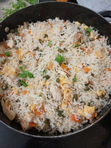 Tasty Chicken Fried Rice cooked by COOX chefs cooks during occasions parties events at home