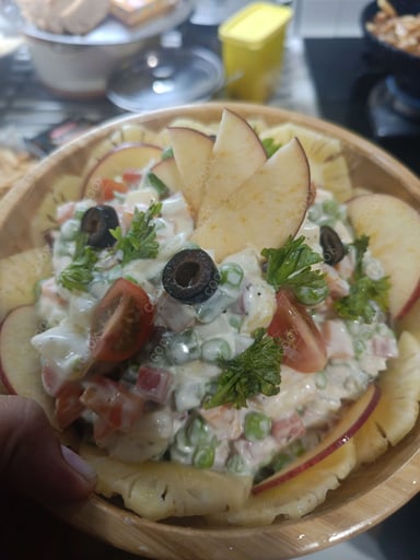 Tasty Russian Salad cooked by COOX chefs cooks during occasions parties events at home