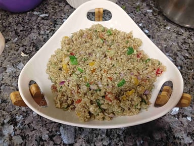 Tasty Quinoa Salad cooked by COOX chefs cooks during occasions parties events at home