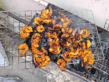 Tasty Tandoori Prawns cooked by COOX chefs cooks during occasions parties events at home