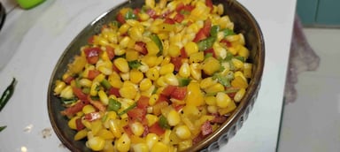 Tasty American Corn Salad cooked by COOX chefs cooks during occasions parties events at home