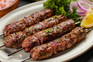 Tasty Mutton Seekh Kebab cooked by COOX chefs cooks during occasions parties events at home