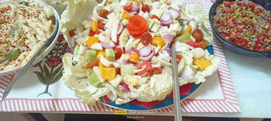 Tasty Garden Fresh Salad cooked by COOX chefs cooks during occasions parties events at home