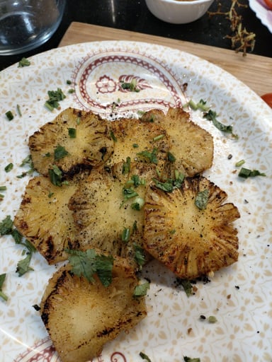 Tasty Pan Fried Pineapple cooked by COOX chefs cooks during occasions parties events at home