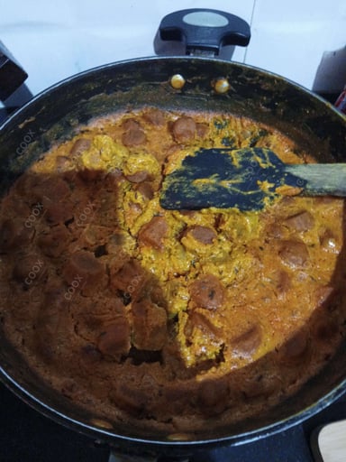 Tasty Gatte ki Sabzi cooked by COOX chefs cooks during occasions parties events at home