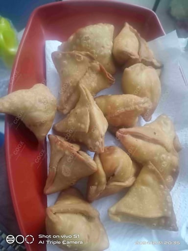 Tasty Keema Samosas cooked by COOX chefs cooks during occasions parties events at home