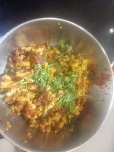 Tasty Paneer Bhurji cooked by COOX chefs cooks during occasions parties events at home