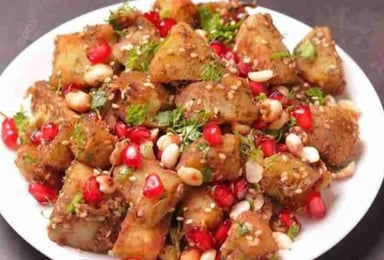 Tasty Shakarkandi Chaat cooked by COOX chefs cooks during occasions parties events at home