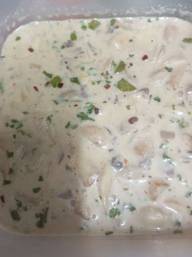 Tasty Cream of Mushroom cooked by COOX chefs cooks during occasions parties events at home