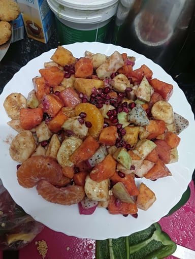 Tasty Fruit Chaat cooked by COOX chefs cooks during occasions parties events at home