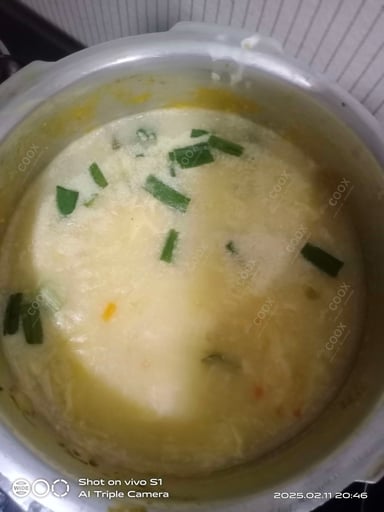 Tasty Chicken Sweet Corn Soup cooked by COOX chefs cooks during occasions parties events at home