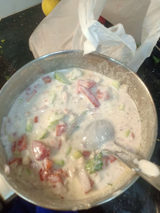 Delicious Mix Veg Raita prepared by COOX