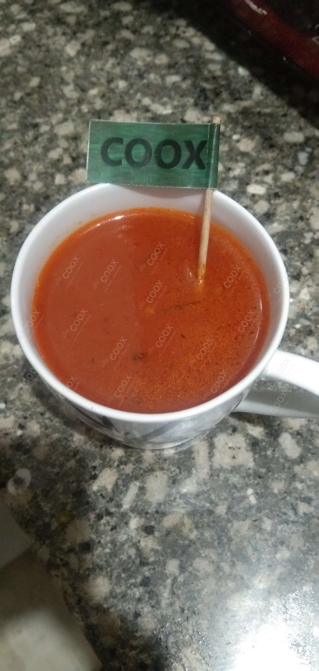 Delicious Tomato Basil Soup prepared by COOX