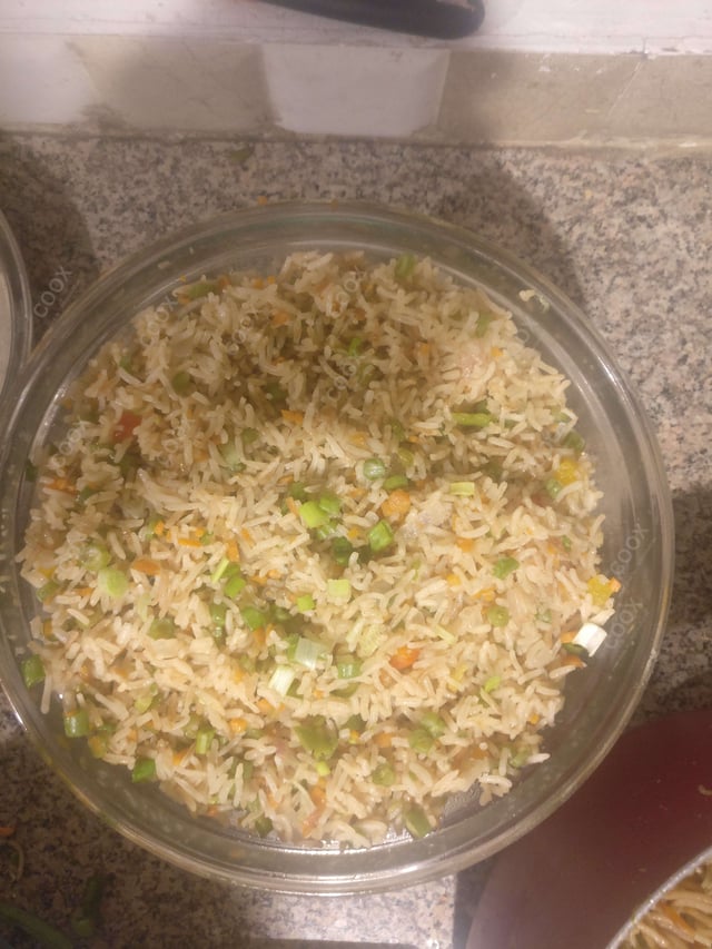 Delicious Veg Fried Rice prepared by COOX