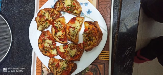 Delicious Tomato Mushroom Bruschetta prepared by COOX