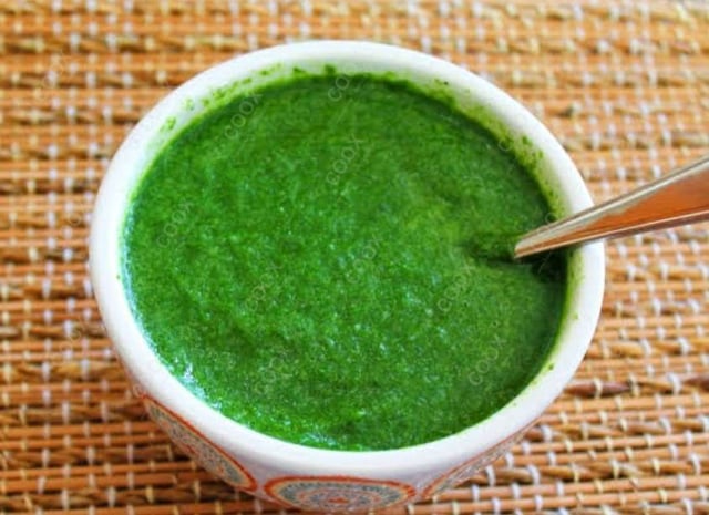 Delicious Green Chutney prepared by COOX