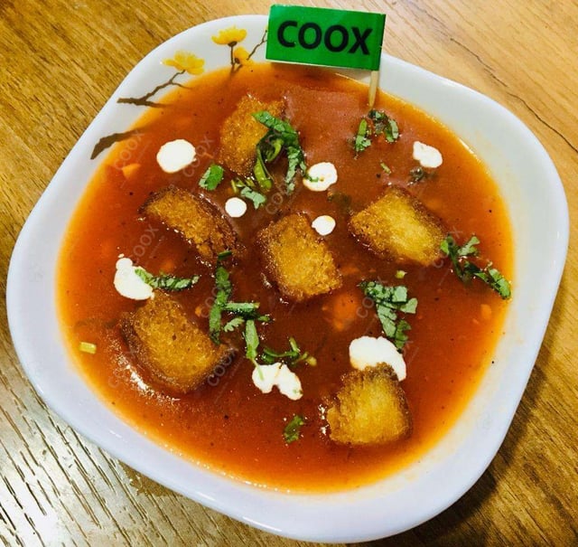 Delicious Tomato Basil Soup prepared by COOX