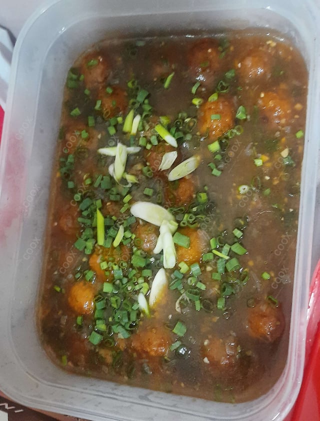 Delicious Veg Manchurian (Gravy) prepared by COOX