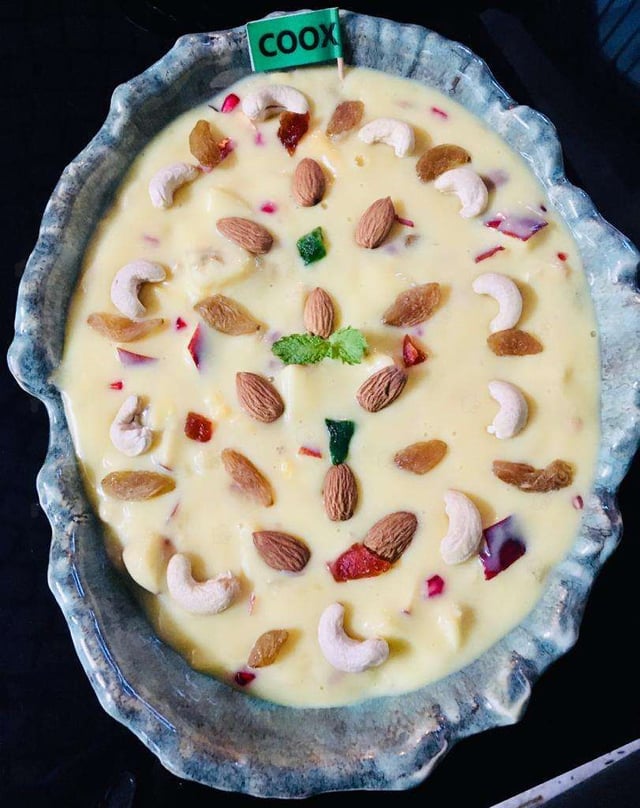 Delicious Fruit Custard prepared by COOX