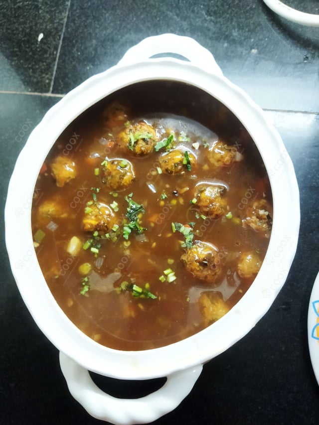 Delicious Veg Manchurian (Gravy) prepared by COOX