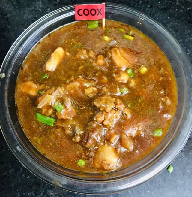 Delicious Chicken Manchurian (Gravy) prepared by COOX