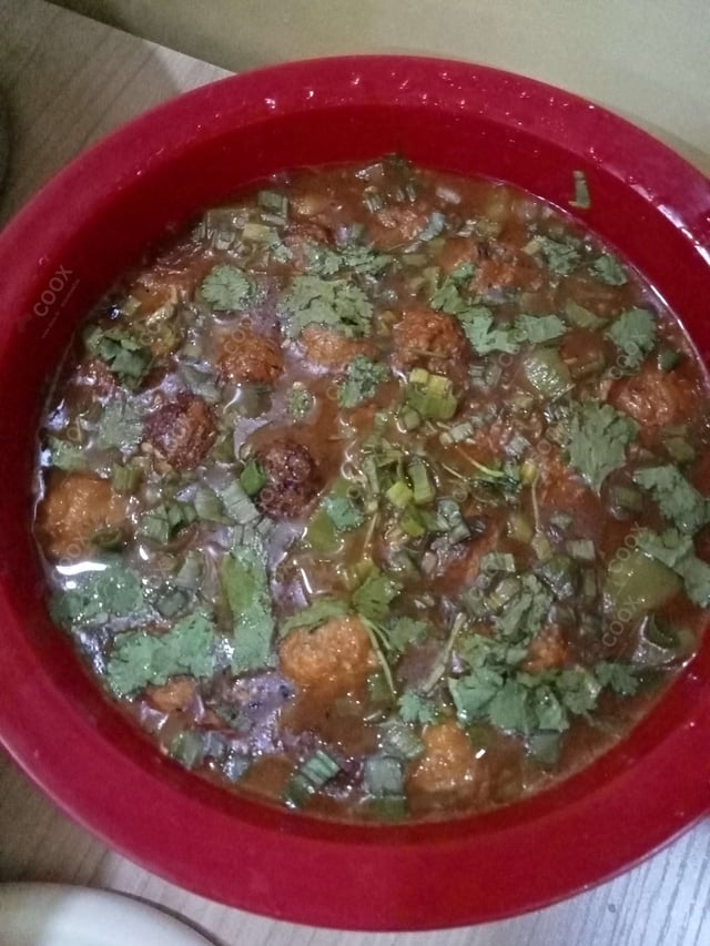 Delicious Veg Manchurian (Gravy) prepared by COOX