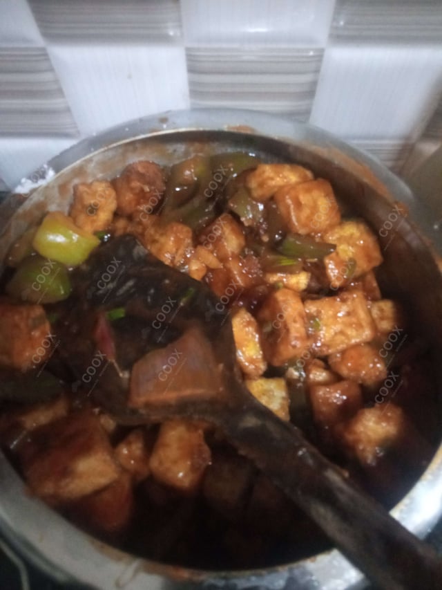 Delicious Chilli Paneer (Dry) prepared by COOX