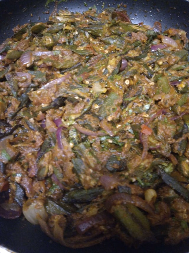 Delicious Bhindi do Pyaza prepared by COOX