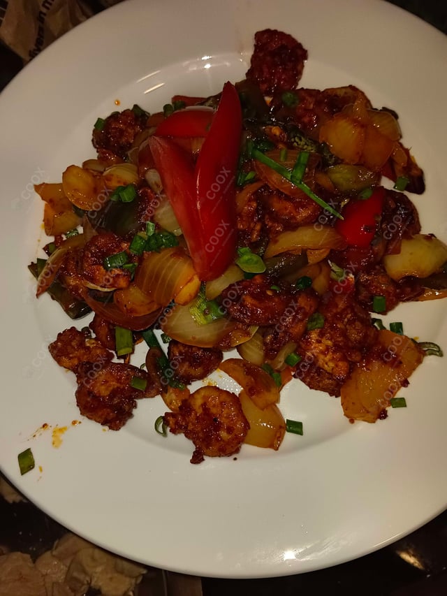 Delicious Red Chilli Prawns prepared by COOX