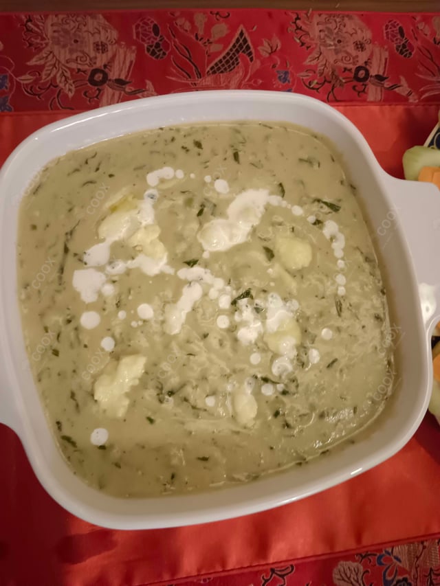 Delicious Methi Matar Malai prepared by COOX