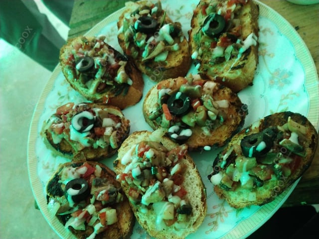 Delicious Tomato Mushroom Bruschetta prepared by COOX