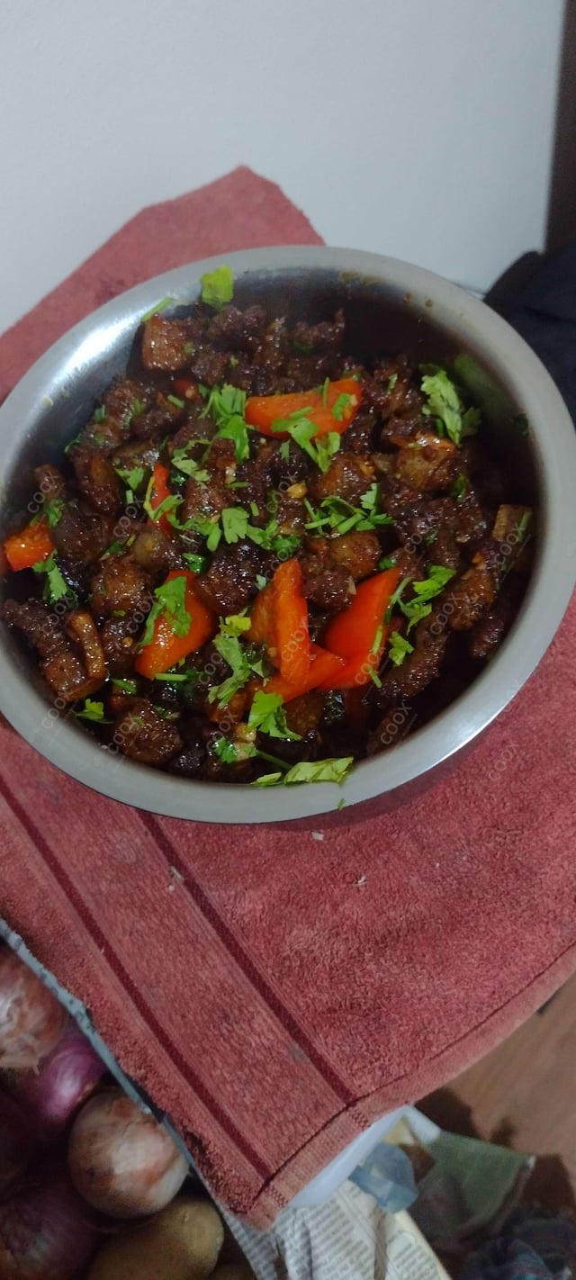 Delicious Chilli Pork with Peppers prepared by COOX