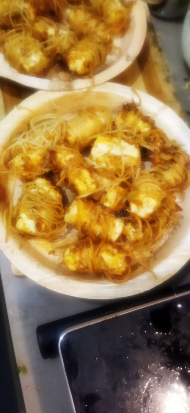 Delicious Threaded Paneer  prepared by COOX