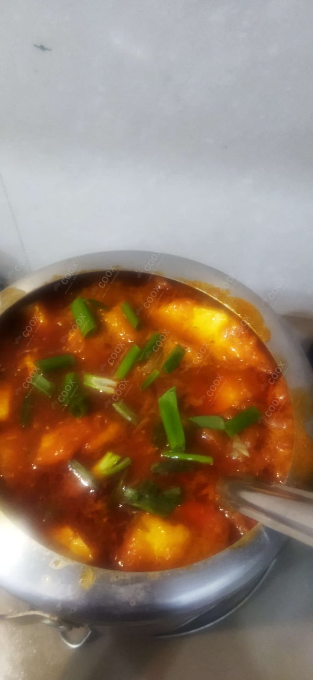 Delicious Chilli Paneer (Gravy) prepared by COOX