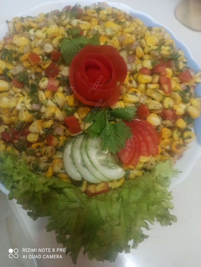 Delicious Corn Chaat prepared by COOX