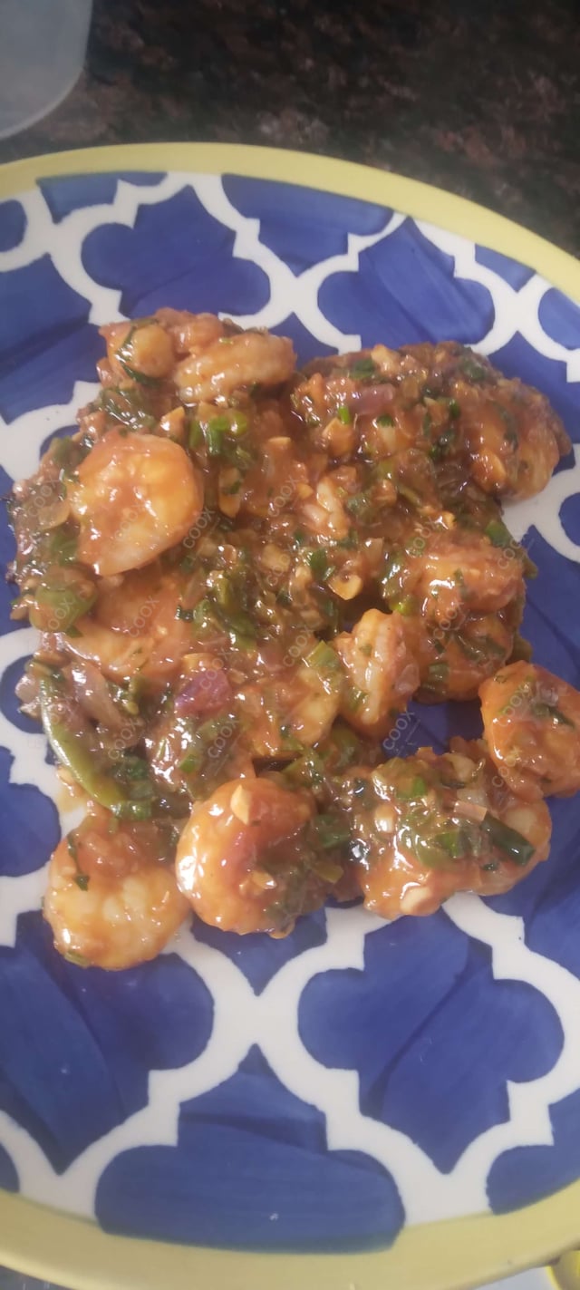 Delicious Red Chilli Prawns prepared by COOX