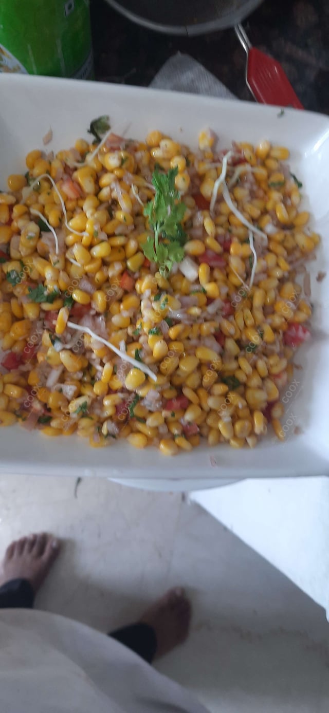 Delicious Corn Chaat prepared by COOX