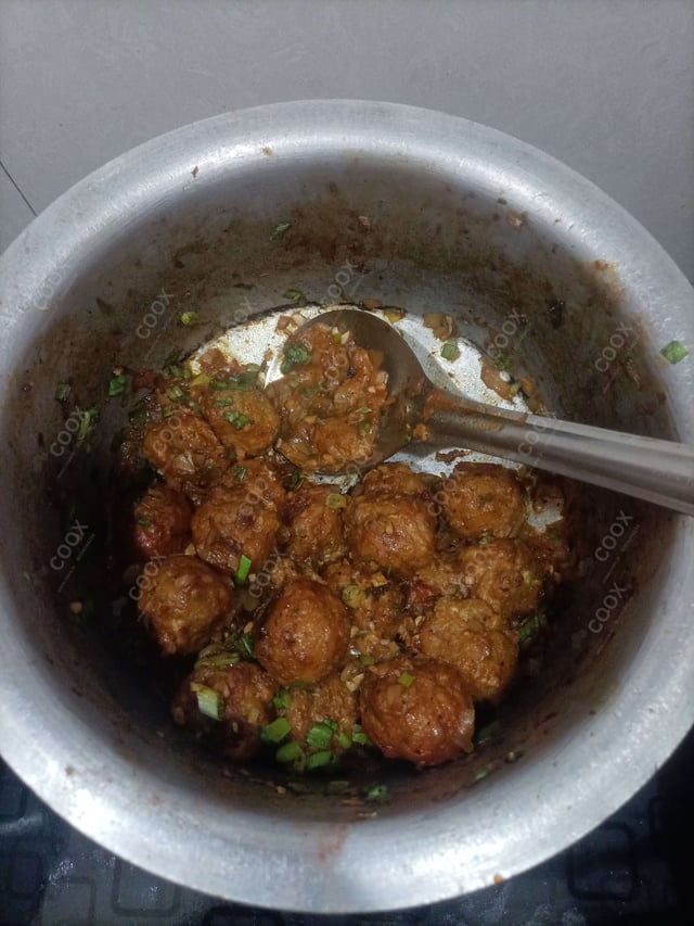 Delicious Veg Manchurian (Dry) prepared by COOX