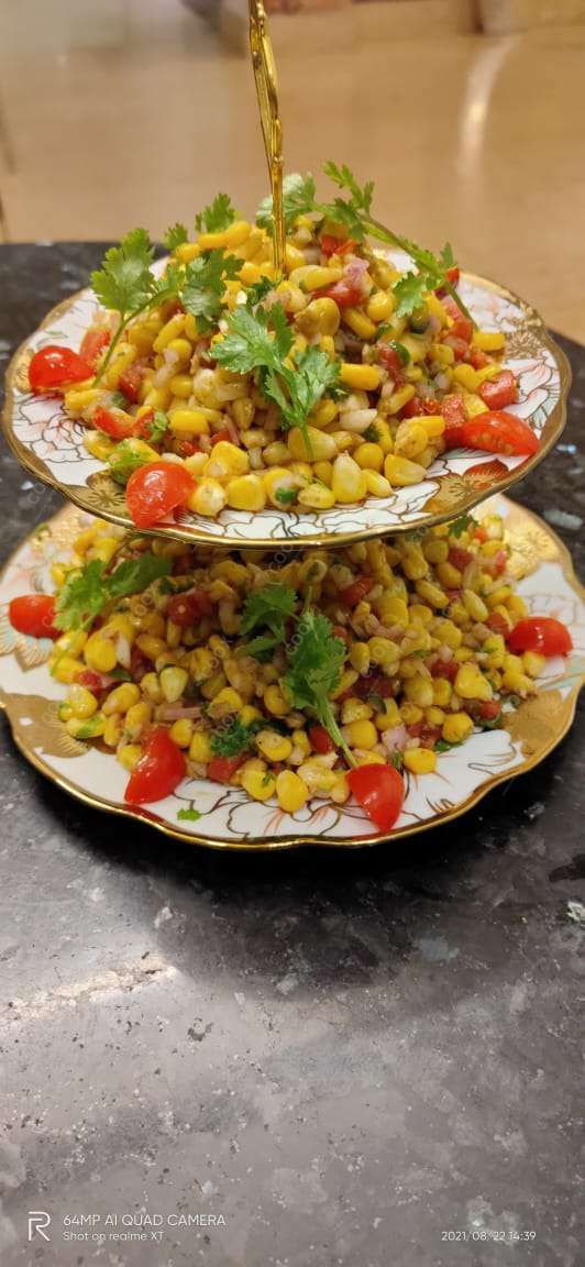 Delicious Corn Chaat prepared by COOX