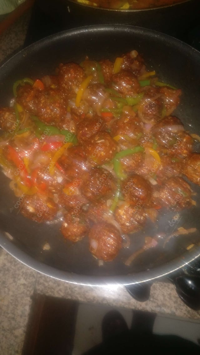 Delicious Veg Manchurian (Dry) prepared by COOX