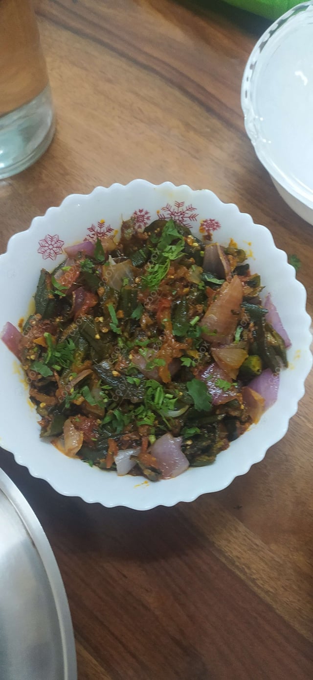 Delicious Bhindi do Pyaza prepared by COOX