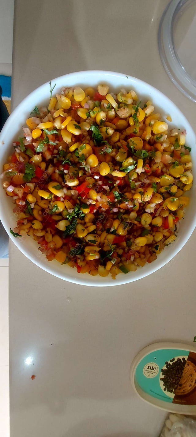 Delicious Corn Chaat prepared by COOX