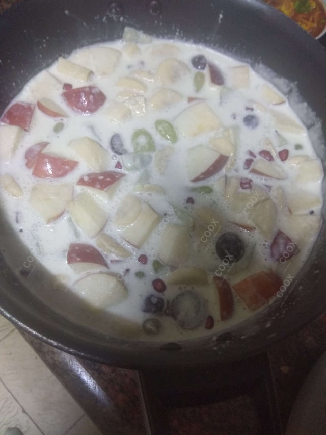 Delicious Fruit Cream prepared by COOX