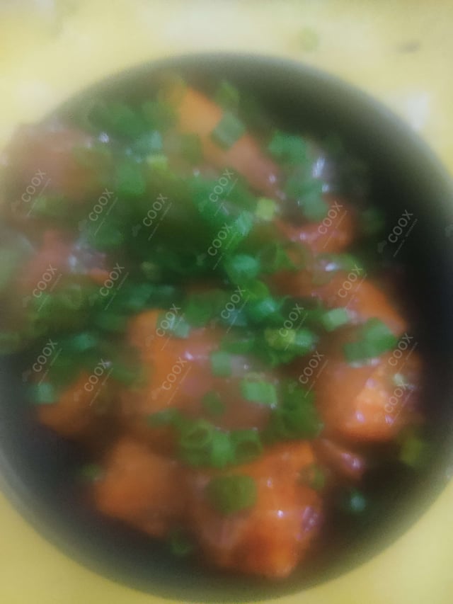 Delicious Chilli Paneer (Dry) prepared by COOX