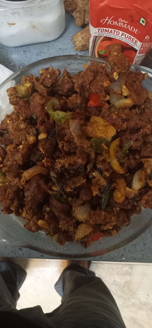 Delicious Crispy Chilli Lamb prepared by COOX